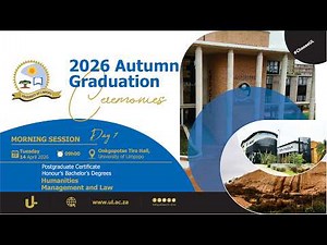 2026 Autumn Graduation Ceremony | 14 April 2026 | Morning session