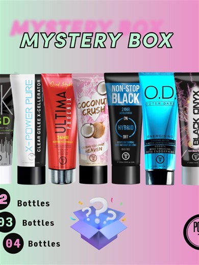 Grab your Power Tan Mystery Box now! Get ready to glow with the ultimate tanning surprise! ☀️✨ Introducing the Sunbed Tanning Lotion Mystery Box by Power Tan, the perfect way to level up your indoor tanning routine while adding a little excitement to every session. Inside your mystery box, you’ll receive a hand-picked selection of premium sunbed tanning lotions from Power Tan’s iconic range. Whether you’re chasing deep bronzed results, ultra-dark color, skin-firming formulas, or hydrating accele