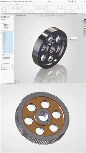 Super Gear design in solidworks #shorts