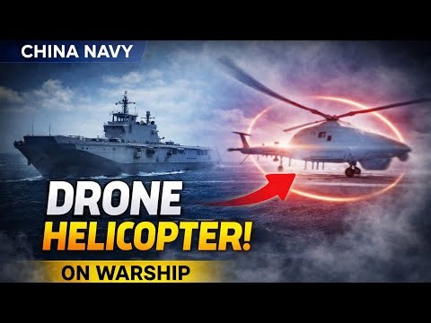 PLA Navy Reveals Drone Helicopter on Type 075 Ship 🔥 Game-Changer?