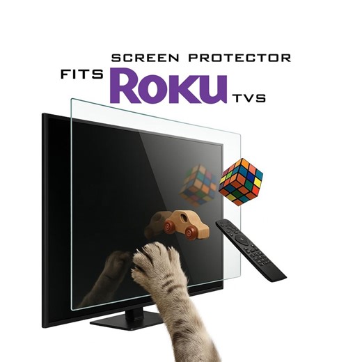 TV Screen Protector for Roku Tvs. Custom Fit and Anti Scratch & Impact Protection TV Guard - Etsy