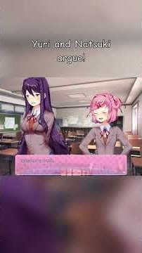 Yuri and Natsuki argue! #dokidokiliteratureclub #ddlc #clips