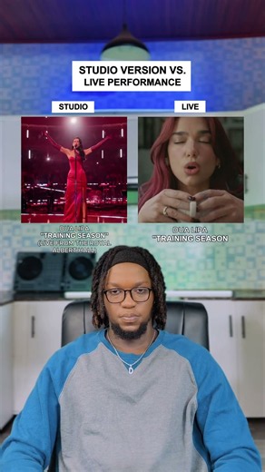 Studio Version Vs. Live Performance: Dua Lipa "Training Season" #shorts #dualipa #manifest