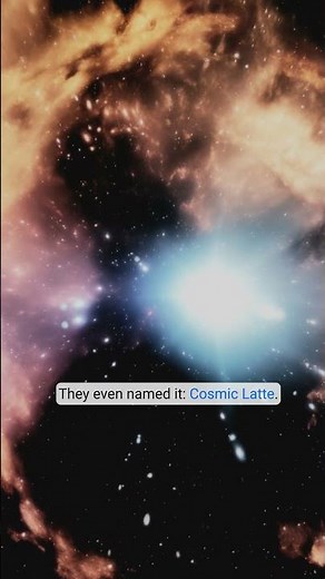 The True Color of the Universe: Cosmic Latte #shortvideo #shorts #science