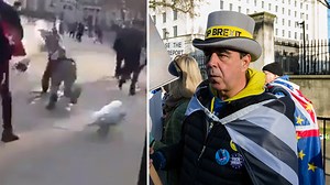 Shocking footage emerges of attack on 'Stop Brexit' man Steve Bray | LBC