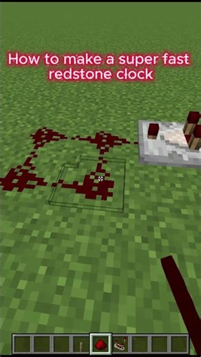 Making a speedy redstone clock