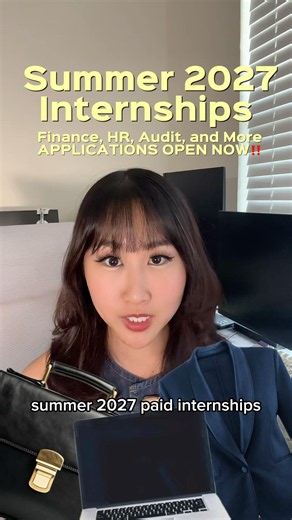 SUMMER 2027 INTERNSHIPS OPEN NOW 👩🏻‍💻 #internship #college #collegestudent #students #intern