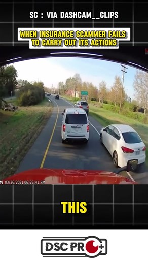 When insurance scammers fail! #dashcam #baddrivers #insurancescamfail