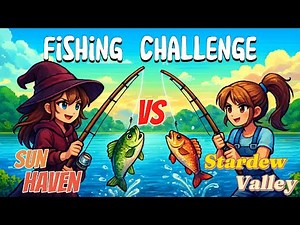 I Tried ONLY Fishing for 7 Days | Stardew Valley VS Sun Haven