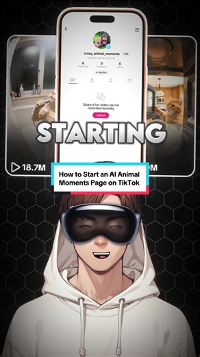 Cómo iniciar una página de momentos animales AI en TikTok