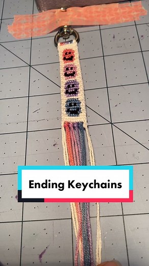 How to End a String Keychain Knot Tutorial