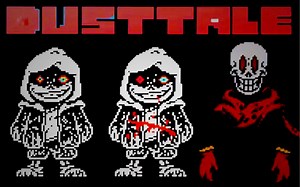 【DustTale Murder Sans Fight By FDY】复读鸭Murder Sans战一二阶段通过！！！（一阶段无盾）（最后回合变速）（分开打）