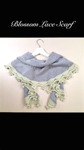 Knitting Blossom Lace Scarf
