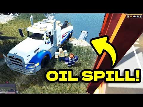 RECOVERY GONE WRONG heavy wrecker falls into river (ERLC RP)