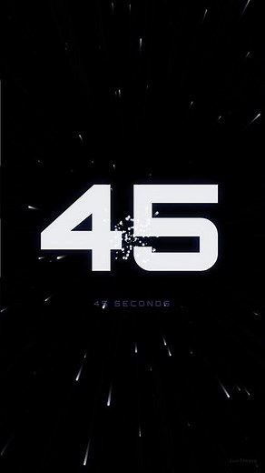 45s Silent Space Timer 🚀 45 Second Countdown (No Sound) #Shorts