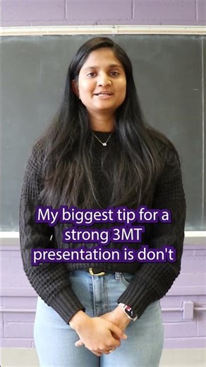 3MT tips for a stand out presentation from Shubhangi