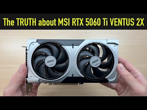 Noisy or Quiet? MSI VENTUS 2X RTX 5060 Ti 16GB Review