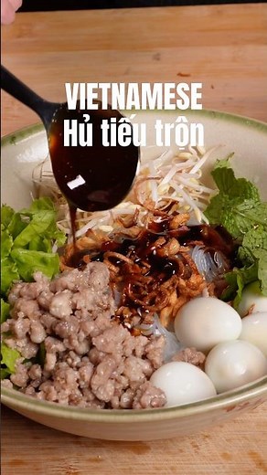 VIETNAMESEHủ tiếu trộn #cooking #vietnamesetaste #food