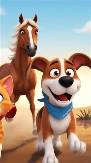 Dogs and Cats Riding Horses on the Mongolian Steppe – Part 1 | Funny Animal Adventure