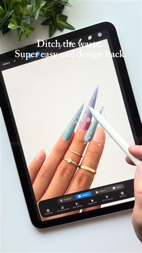 Digital nail design techniques💅🏻