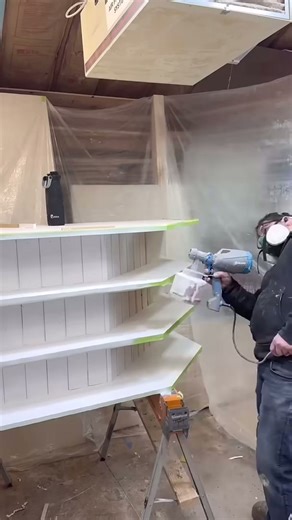 Make a simple paint booth in my small woodshop #workshop #painting #woodworkingprojects