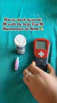 Haemoglobin test procedure|| TRUEHb meter|| check hb at home|| #hospital #medical #nursing #shorts