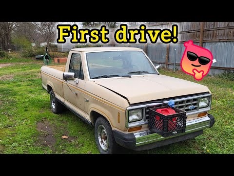 First drive in the 1983 Ford Ranger that we converted to carburetor from fuel injection.