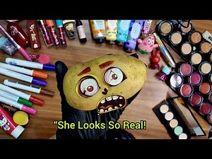 ASMR Potato Spa 💄😱 | Funny Makeup & Skincare on Potato (No Talking, Satisfying Sounds)