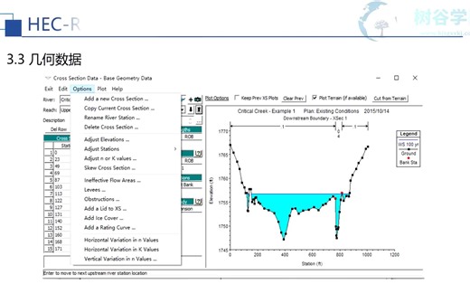 洪水淹没制图与HEC-RAS软件应用培训视频
