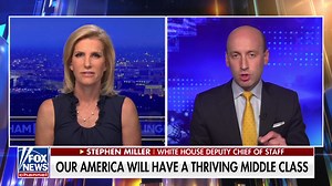 110K views · 6K reactions | “Globalization is the redistribution of American wealth to foreign countries.” Stephen Miller torches the elite consensus that gutted U.S. industry and betrayed the working class. Trump’s tariffs? A long-overdue correction — and the key to revitalizing U.S. steel, the backbone of American power. | Laura Ingraham | Facebook