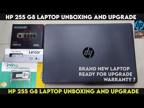 HP 255 G8 Notebook PC Unboxing, Review And Upgrade | Brand New Laptop Ram And SSD Upgradation
