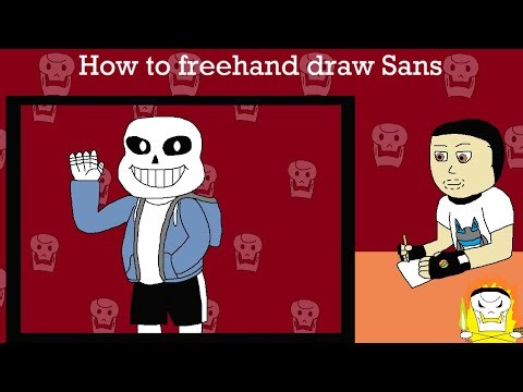 How to freehand draw Sans (Undertale) (request)