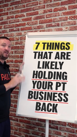 7 things that are likely hold your PT business back… Overworked ➡️ systemize.. The Hallmark of an overworked business owner is not just that they are tired. They are absent of systems inside of the business. DM “BOOK” and learn more about the 7 things holding you back. - - #pt #physiotherapist #marketing #paulgough #explore #explorepage #trending #physicaltherapy #reels | Paul Gough - Physical Therapy Marketing
