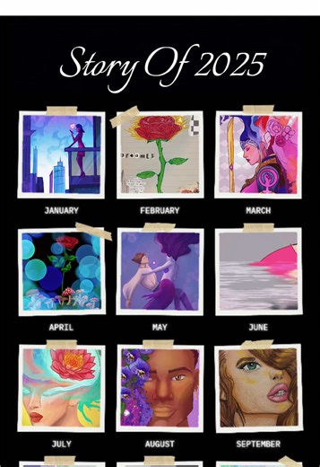 Story of 2025!!! My art along the way throughout the year #2179crafty #art #trend