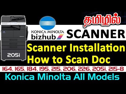scanner installation and how to scan documents | Konika Minolta |