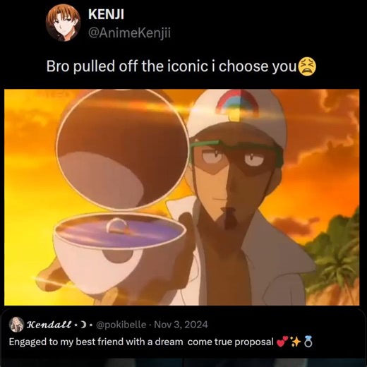 Viz | pokeball with proposal ring & "may i choose you" is infinte rizz #pokemon #pokeball #reels #marriage #anime | Instagram