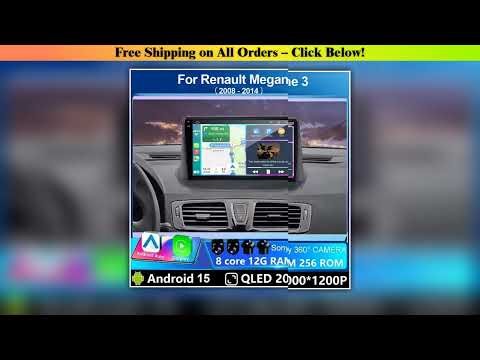 For Renault Megane 3 2008 - 2014 Car Android 15 Dvd Auto Radio Stereo Head Unit Multimedia Player