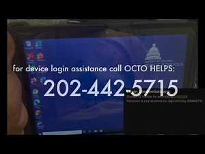Logging Into a DCPS Issued Device