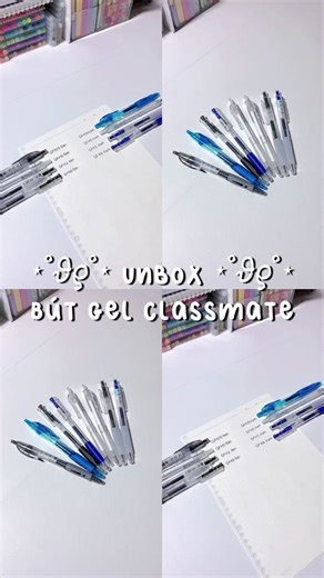 Bút gel xinh iu quáaa✨#hoctap📚 #studytok #studywithme #stationery #studymotivation #classmate #penpapervpp #butgel #unboxing #fyp #zyxcba #xuhuong