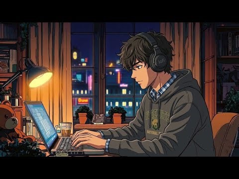 🌙 Midnight Coding Vibes 💻 | Calm Lofi Beats for Deep Focus & Productivity 🌧️✨