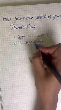 Tips to write faster.