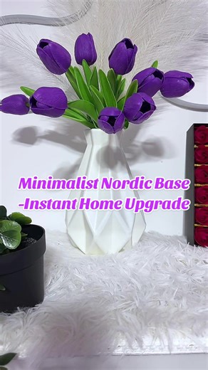 Nordic Style Flower Vase for minimalist home decor.🤍✨ #vase #flowervase #homedecor #nordicstyle #roomupgrade