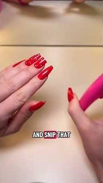 Trim your press-on nails in seconds ✨ Long nails but need a custom fit? I’m showing how I easily