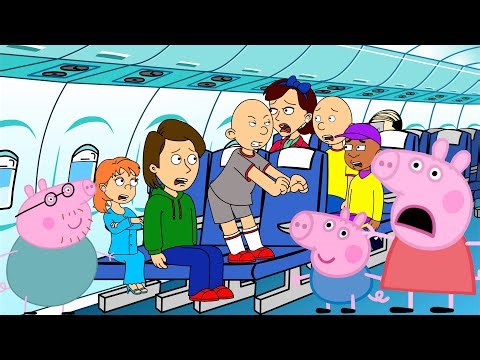 Classic Caillou Misbehaves on the trip to Peppa Pig Theme Park/Grounded