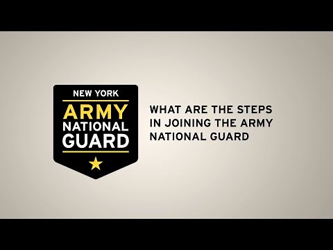 What are the steps in joining the Army National Guard?