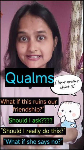 qualms#withdeepti #vocabs #englishvocabmastery #learnenglish #wordoftheday