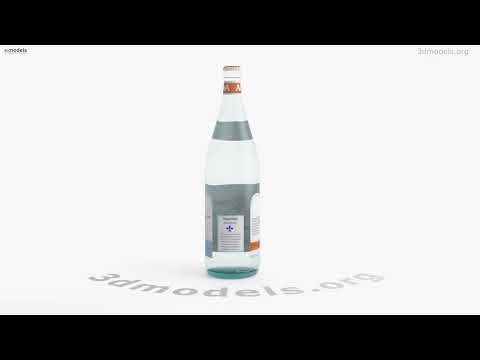 Acqua Panna Bottled Water 3D model by 3DModels.org
