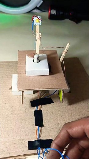 DIY Automatic ON/OFF Switch Using DC Motor | Smart Home Project#woodworking #diy #experiment #craft