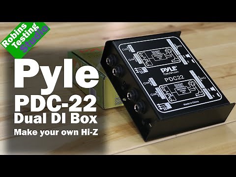 Overview PYLE PDC22 Dual DI Box 1/4'' Instrument To Balanced & Unbalanced (1/4'' XLR) Direct Box