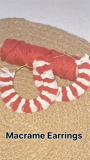 Macrame Earrings Tutorial #macrametutorial #handmade #macramejewelry #macrameearrings #diy